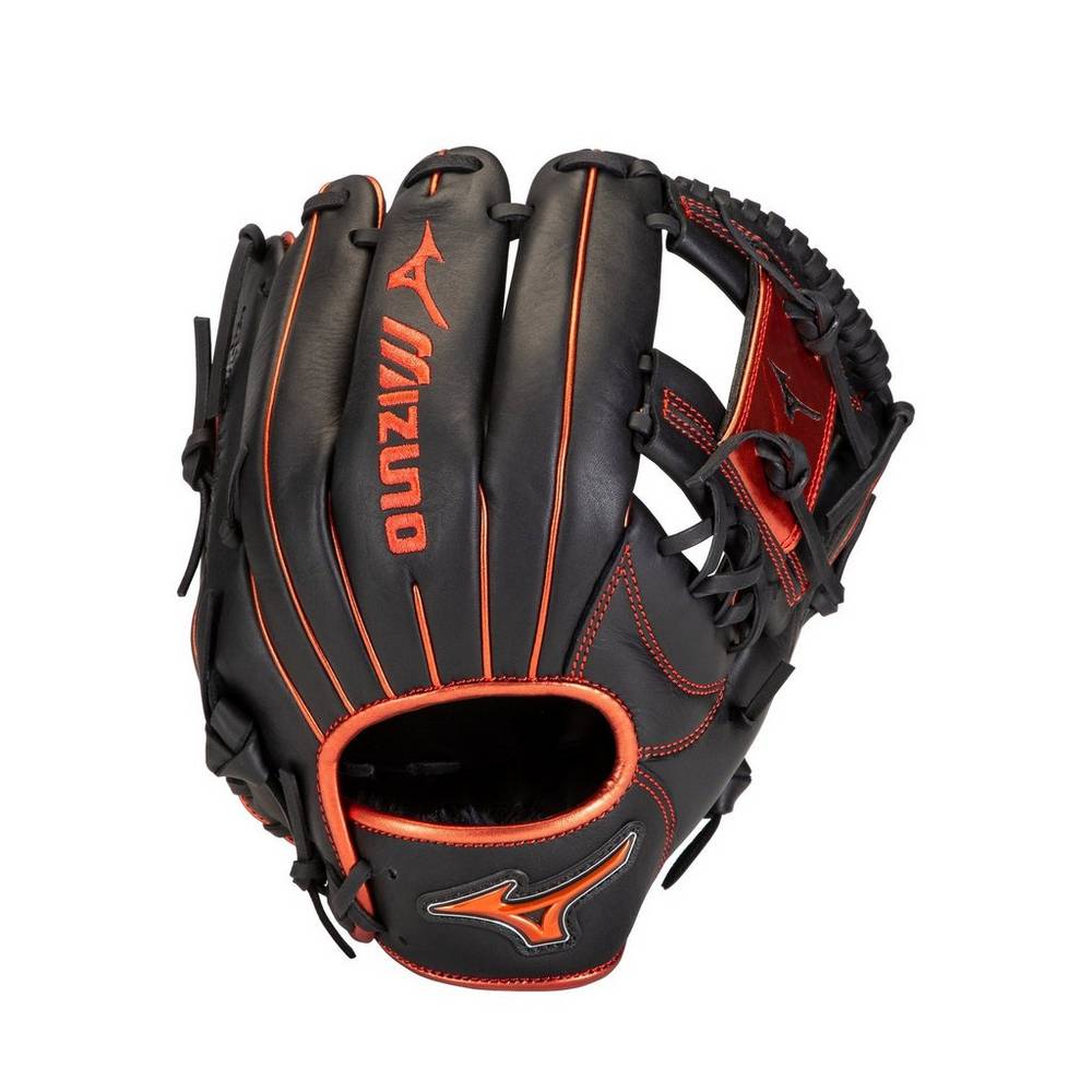 Guantes Mizuno Beisbol MVP Prime SE Infield 11.5" Para Hombre Negros/Rojos 8203149-VX